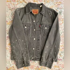 Levi's Charcoal Denim jean Jacket XS